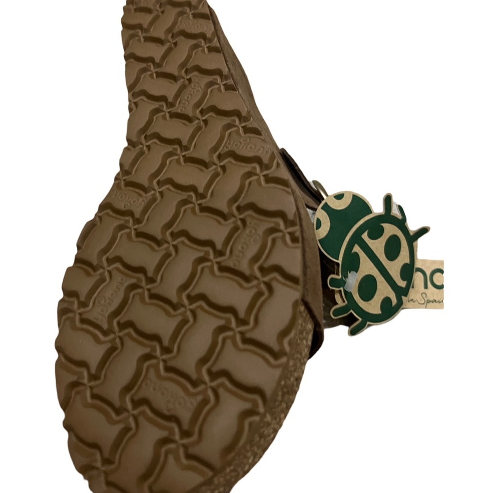 NWT Yokono brown leather sandal. Size 9 1/2 Made in Spain - Picture 2 of 3
